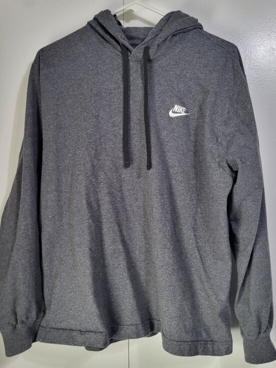 Nike Other - Nike Sportswear Club Pullover Hooded Shirt Gray Men's SZ M BV2746 *flaw